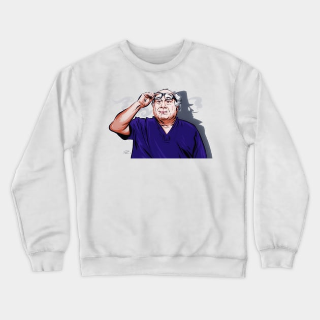 Danny DeVito - An illustration by Paul Cemmick Crewneck Sweatshirt by PLAYDIGITAL2020